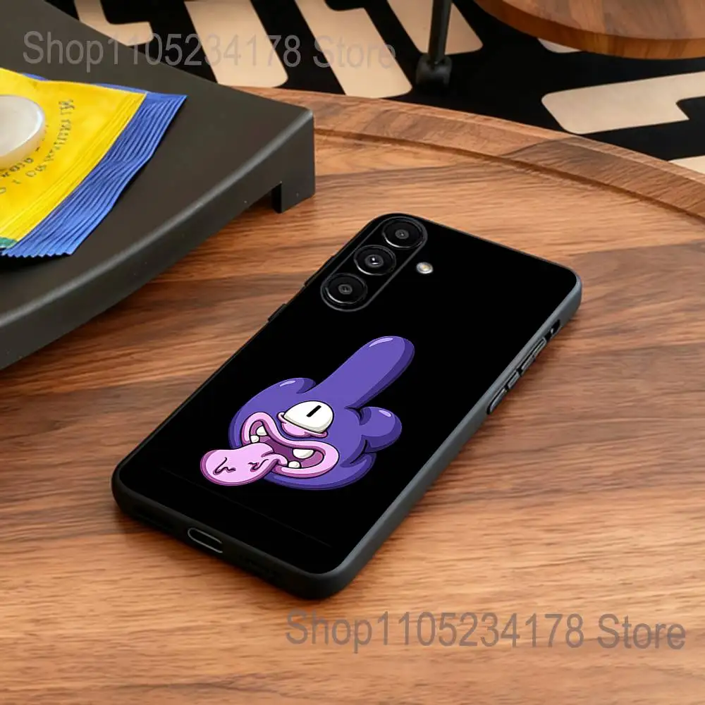 Divertente M-Middle Finger Custodia per telefono per Samsung S24 S22 S25 Ultra S9 S20 FE S23 Plus S10 S21 Antiurto Funda Cover