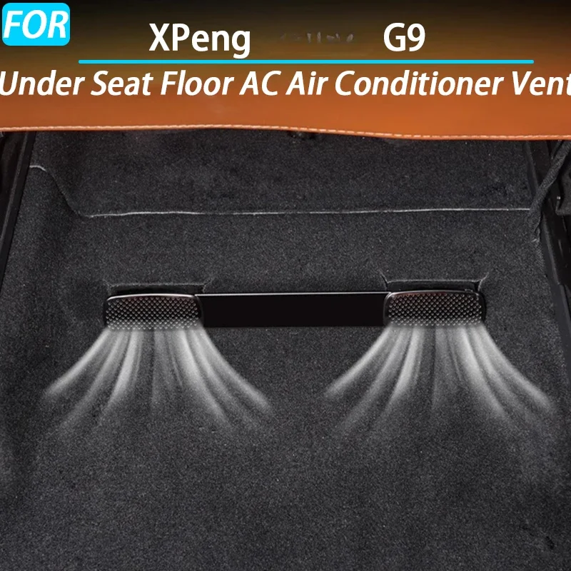 Car Under Seat Floor AC Air Conditioner Vent Outlet Protection Cover for XPeng G9 Interior Accessories 2024
