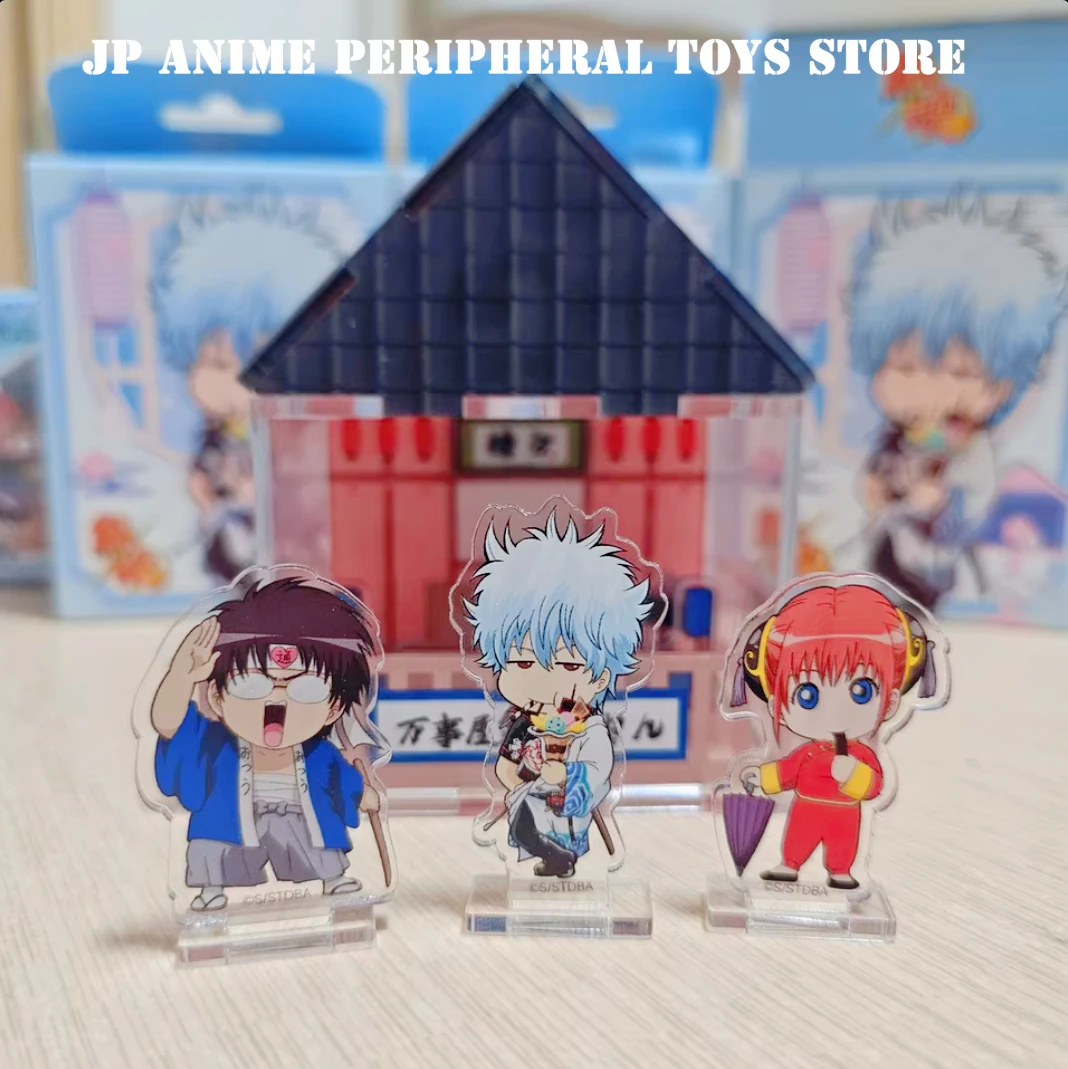 อะคริลิกสแตนด์อนิเมะแท้ จินทามะ น่ารัก ซากาตะ กินโทกิ คากุระ ชุดฟิกเกอร์ตั้งโต๊ะ ของสะสมสำหรับแฟนๆ ของขวัญ