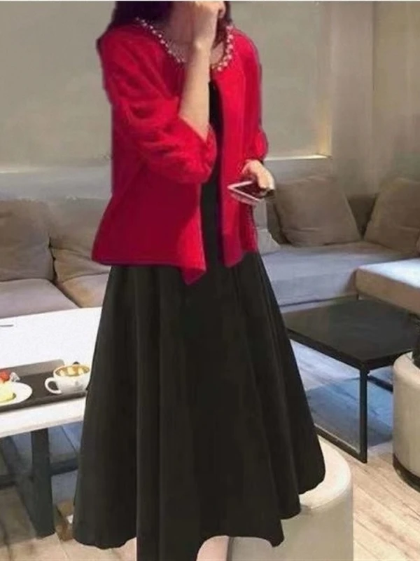 

Женский модный комплект больших размеров, весна-лето-осень 2023, повседневный удобный костюм из двух предметов, накидка Dr Hyu