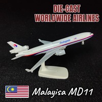 Metal Diecast Aircraft Model 7.5 Inch Scale Airbus Boeing ATR Concorde MC21 MD11 C919 Replica Aviation Miniature Art Kid Boy Toy