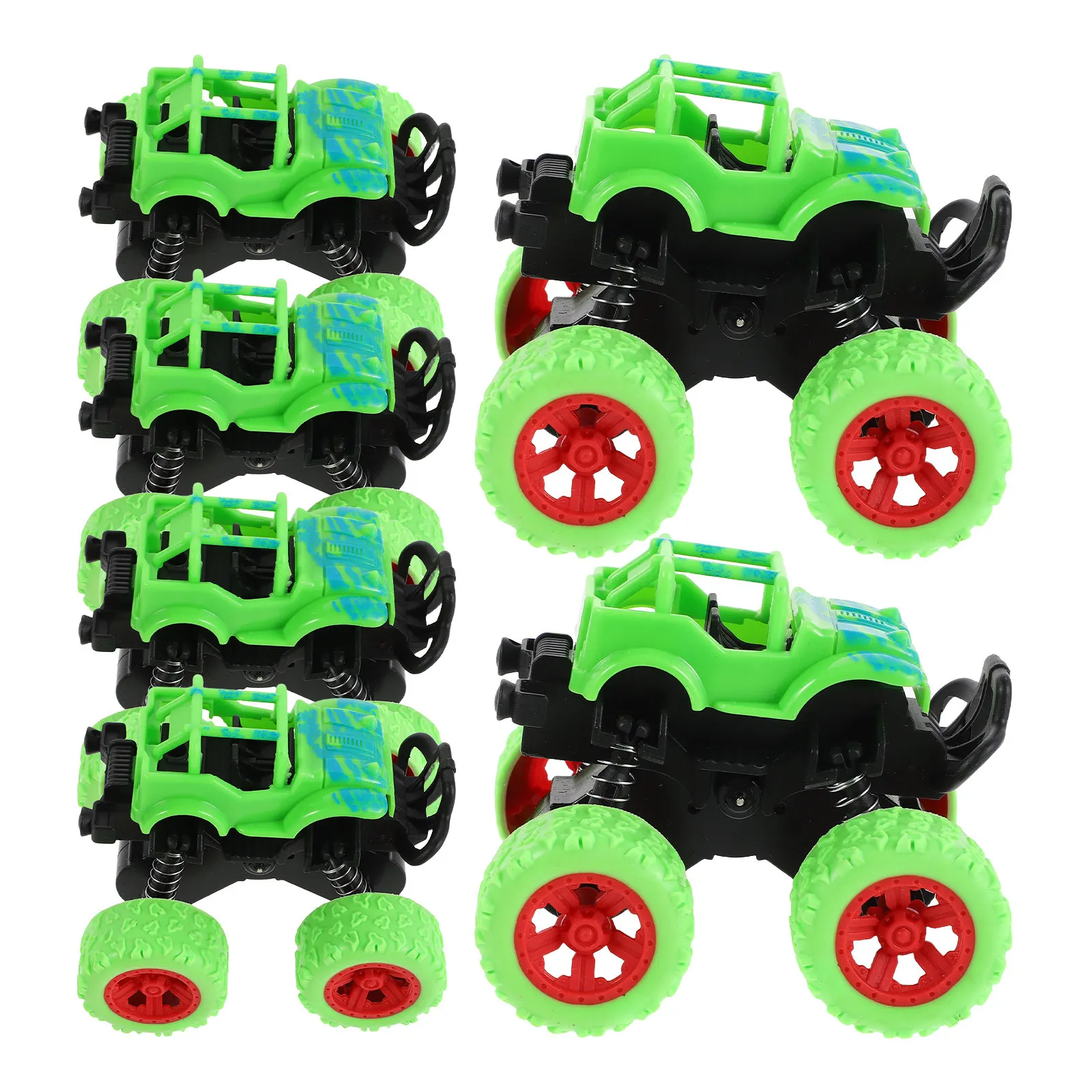 Party Supplies - 6 stuks Inertia Offroad Voertuig Vierwielaandrijving