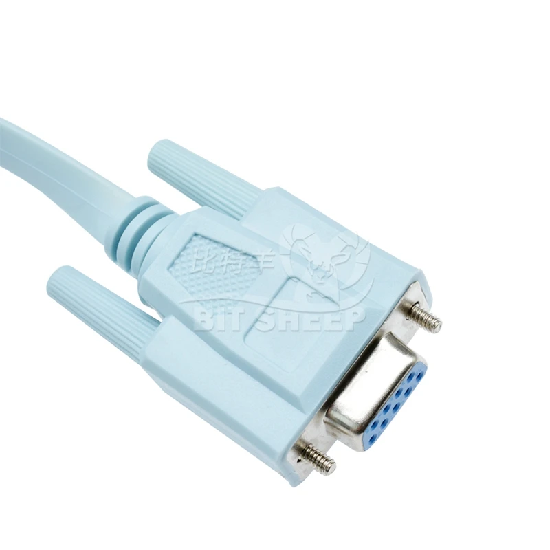 Console Data Cable RJ45 Network Cable to RS232 Serial Port 9-hole Crystal Head