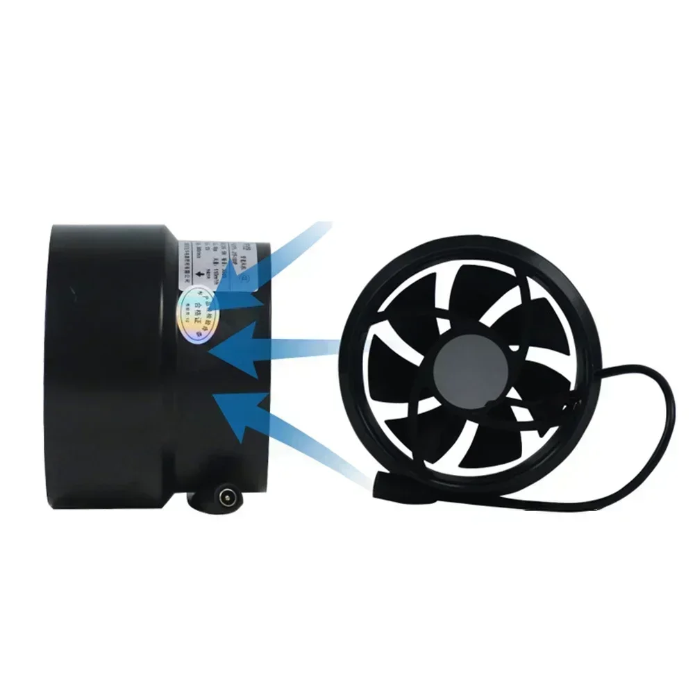 Ventilation Fan Duct Fan Quiet Ventilation 110*96*90mm Efficient Airflow Up To 110m Flexible Power Options For Home
