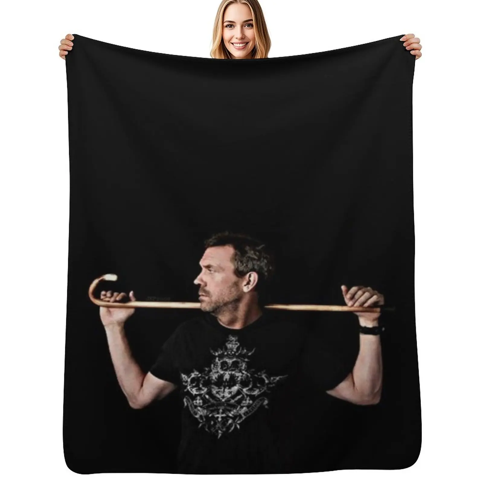 دكتور جريجوري هاوس يذهب بطانية رمي العلامة التجارية الفاخرة منقوشة سرير منقوشة البطانيات #2