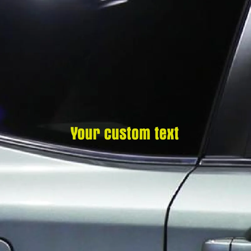 Custom Made Text Personality Decal Waterproof Reflective Sticker Car Motorcycle Customized