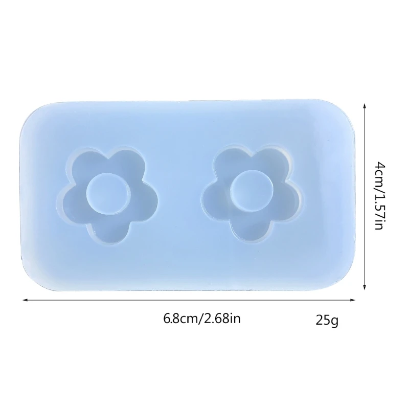 Moule creux en silicone pour mini fleurs, remplissages de shaker Xy, moules de remplissage en résine pour élection, moules en résine de sable mouvant