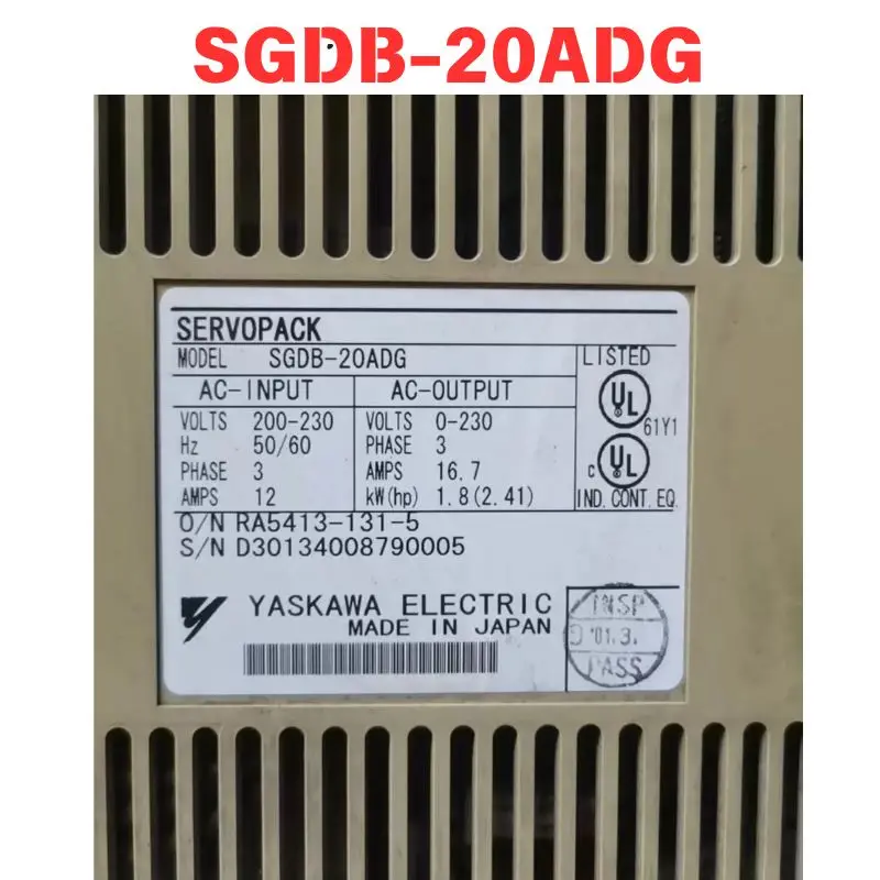 

Used SGDB-20ADG Driver The test results are normal Fast Shipping