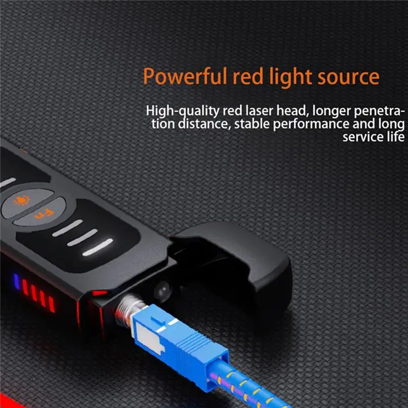 

(FDDT) Handheld Optical Power Meter 30MW Fiber Optic Tester Pen VFL Red Light Optical Fiber Pen Visual Fault Locator 30KM
