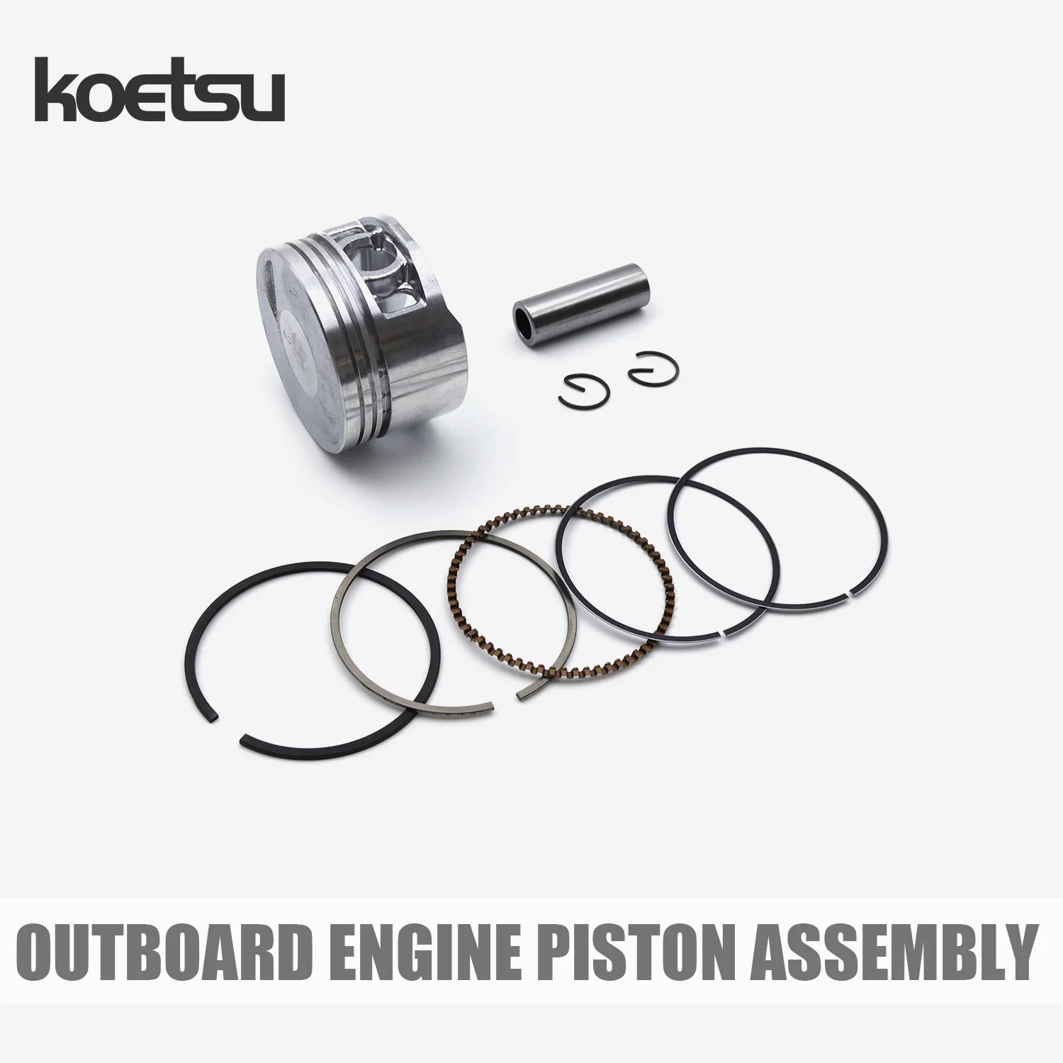 

Koetsu Outboard Engine Piston Assembly – Suitable for Yamaha 4-Stroke 25HP Outboard Engine Pistons And Rings 65W-11631-00-96