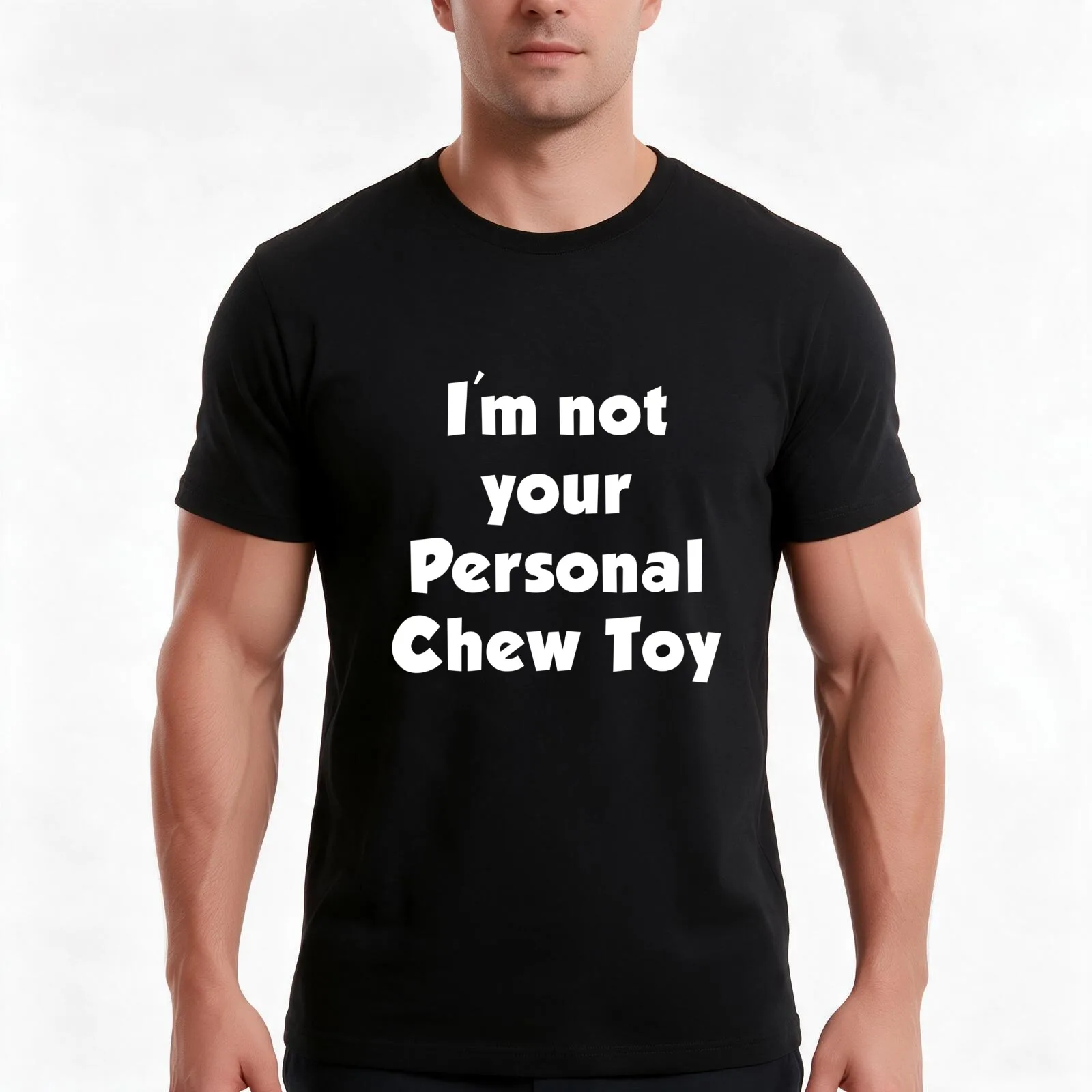 I'm not your personal Chew Toy T-Shirt, Summer Casual Cotton Tee, Oversized Streetwear Tops, Vintage Graphic Print, 100% Cotton
