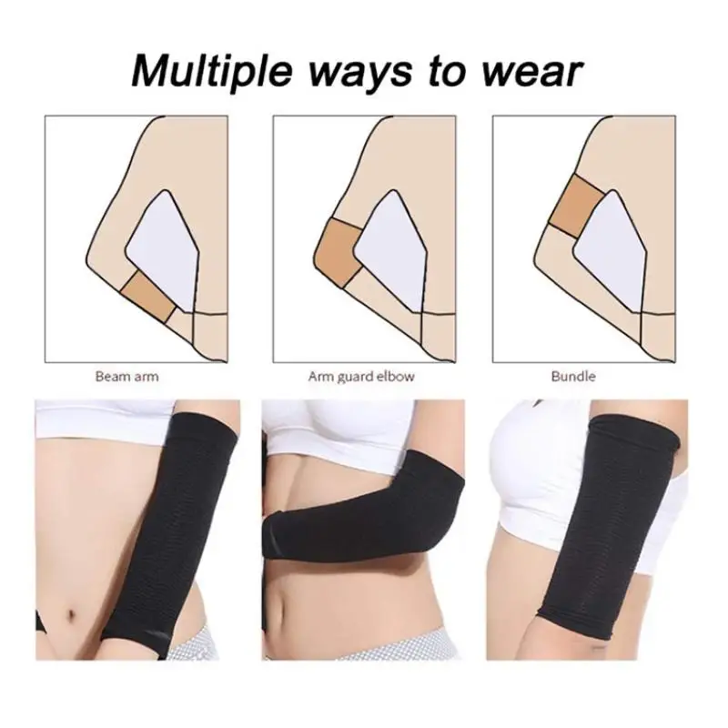 1 Paar Arm-Schlankheits-Shaper-Kompressionswickelhüllen helfen, Armfett zu reduzieren, straffen die Arme und formen sie für Frauen. – Detail 5