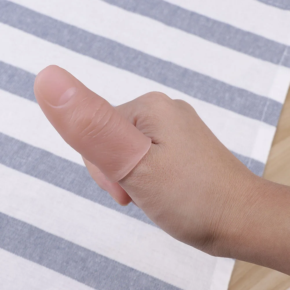 

20 Pcs Simulation Finger Stall Stage Performance Props Thumb Sleeve Artificial Fingers Fake Vinyl Show