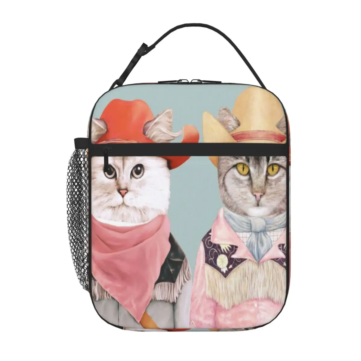 Bestselling Cowboy Cats Hip Hop School Lunch Bag Gym Post-Workout Outdoor Lunch Bag