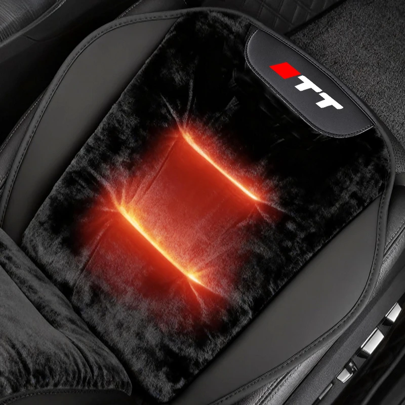 

2025 Car Seat Cushion For Audi TT Flannel Winter Warm Rear Seat Cushion Protective Seat Cover