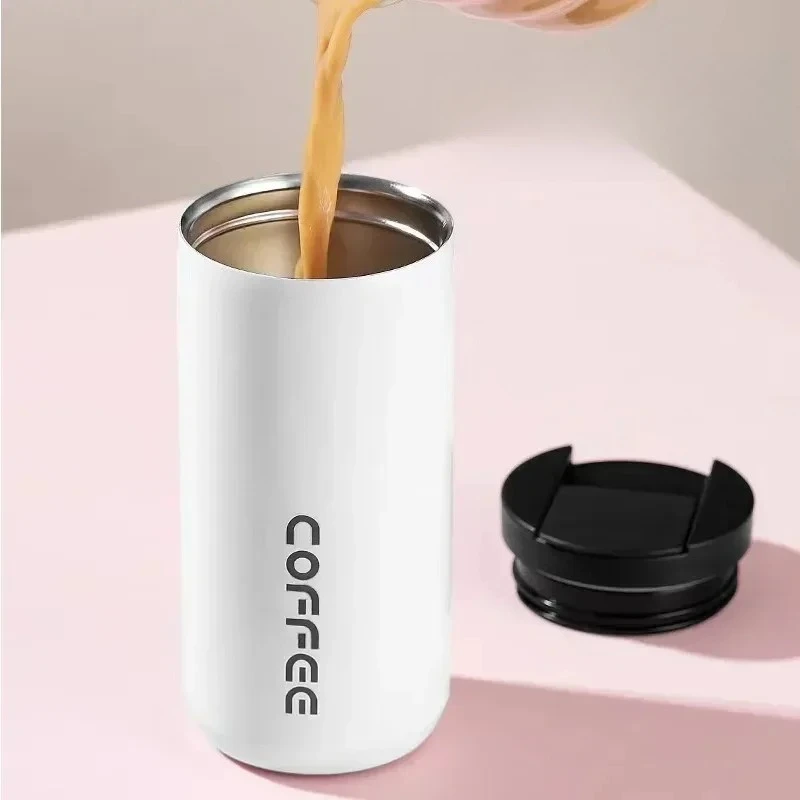 Premium 304 Stainless Steel Travel Coffee Mug Featuring Double Wall Thermal Insulation Leak Proof Build for Office Home Gift