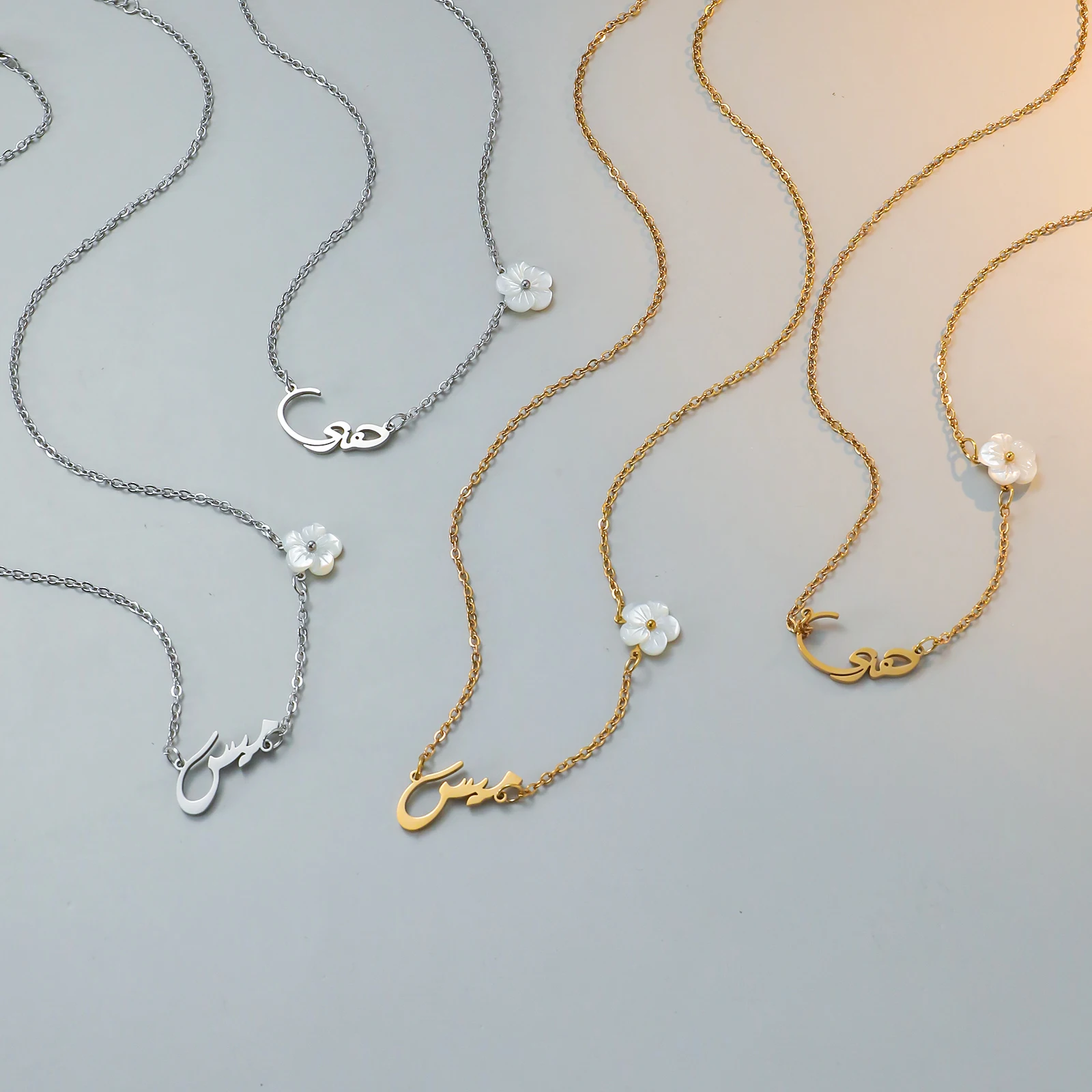 Women'S Accessories For Formal Wear - Exquisite White Shell Floral Decoration Arabic