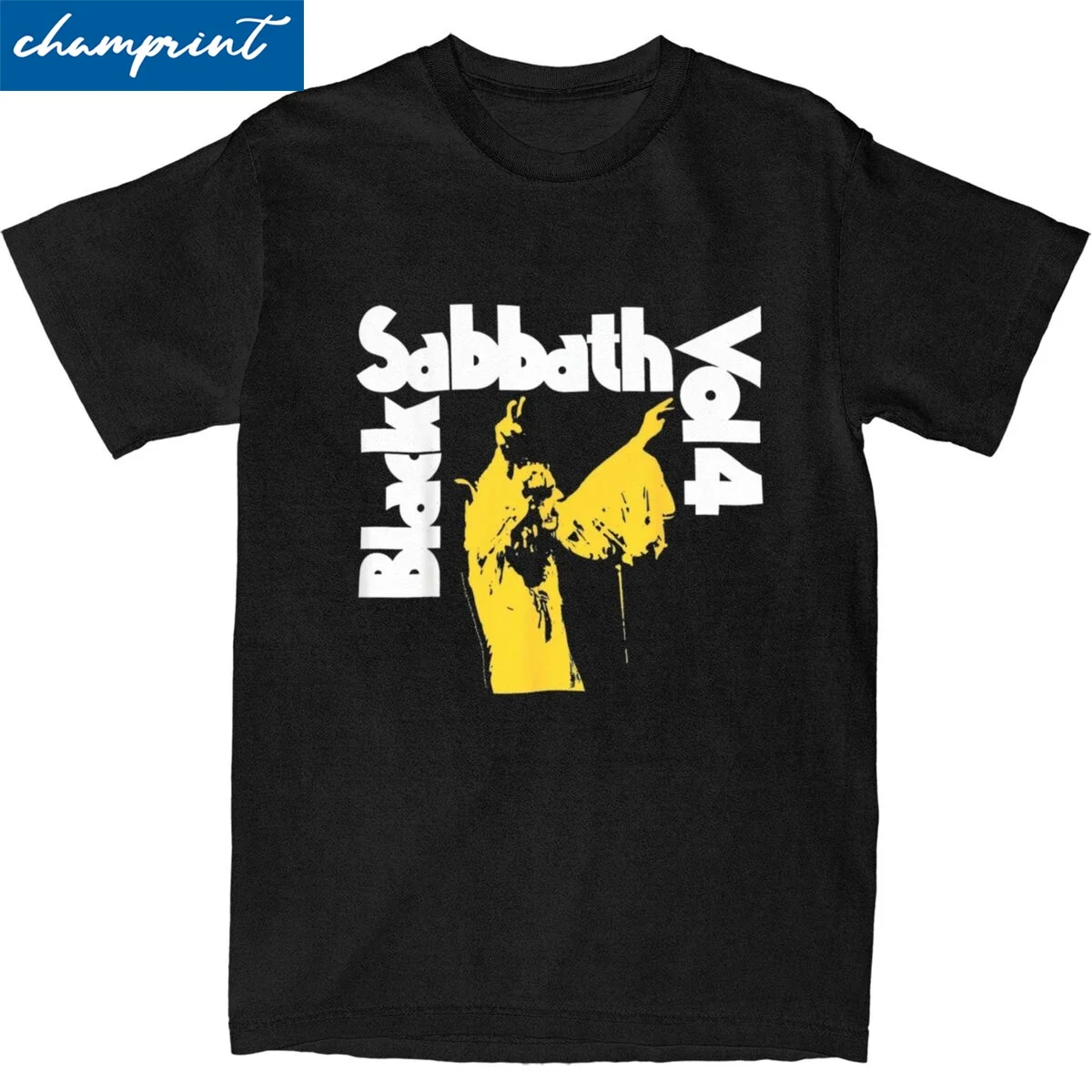 Funny Black Rock Band Sabbaths T Shirt Men's O-neck Short Sleeve Clothes Cotton Clothing