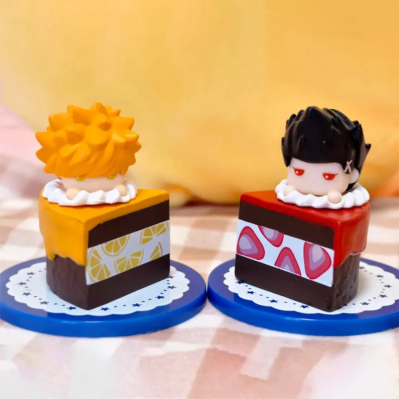 

4cm Anime Figure Blue Lock Cake Theme Blind Box Kawaii Action Figure Model Desktop Ornament Festival Surprise Gift For Fans