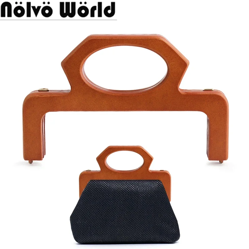 2/5/10PCS Camel 25x15.5cm Special Shape Wooden Handle Kiss Clasp Lock Handles For Bags Shoulder Purse Wood Frame Accessories