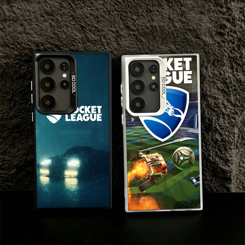R-Rocket L-League Game Phone Case for Samsung S26 Ultra S25 Edge S24 FE S23 FE S22 Plus Galaxy S21 S20 Cover Back Anti-fall Patt