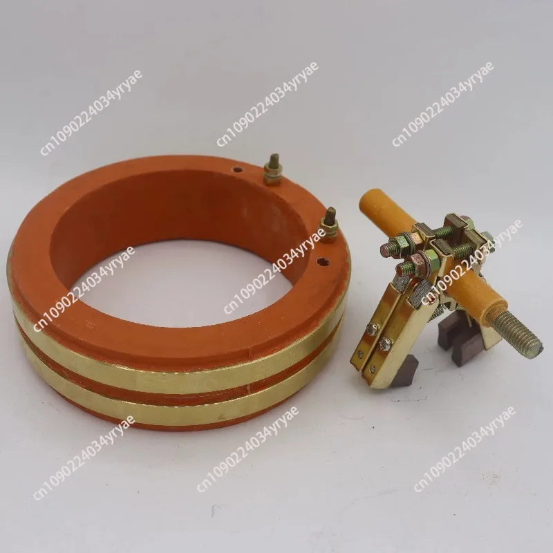 2-Ring 2-Way Conductive Slip Ring Copper Ring ID 100mm OD 135mm Height 38mm Rotary Connector