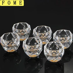 4/6pcs Crystal Liquor Glasses Set Of 50ml Vodka Shot Glass Set Diamond Cutting Wine Glasses Glass Spirits Sake Brandy Teacup