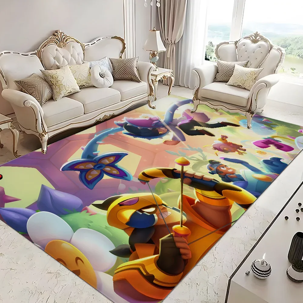 Brawl Stars Room Mats Cheaper Anti-slip Modern Living Room Balcony Printed Household Carpets