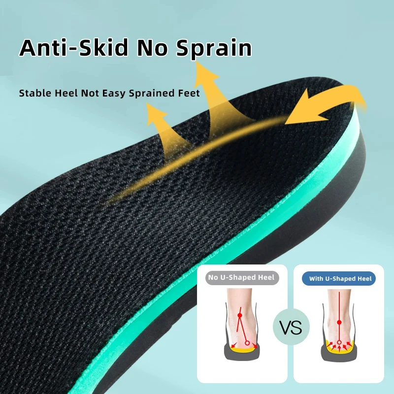 1Pair Orthopedic Insoles Sport Shoes Sole For feet Arch Foot Pad X/O Leg Correction Flat Foot Arch Support Sports Shoes Insert view 4