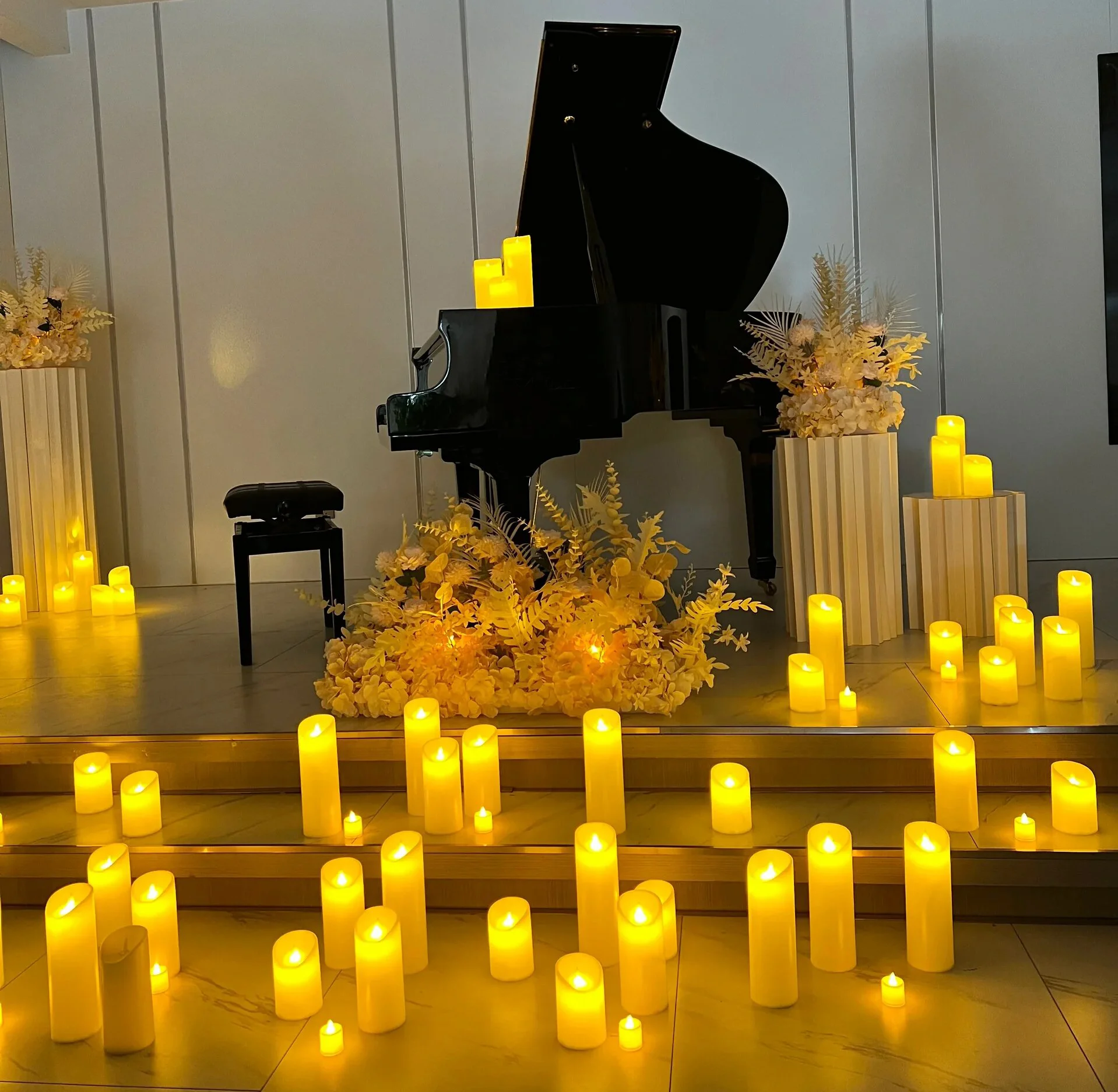 150-10Pcs Wedding Decor Candles LED Flickering Flameless Candles Concert Atmosphere Candle Energy Saving Candle for Yoga