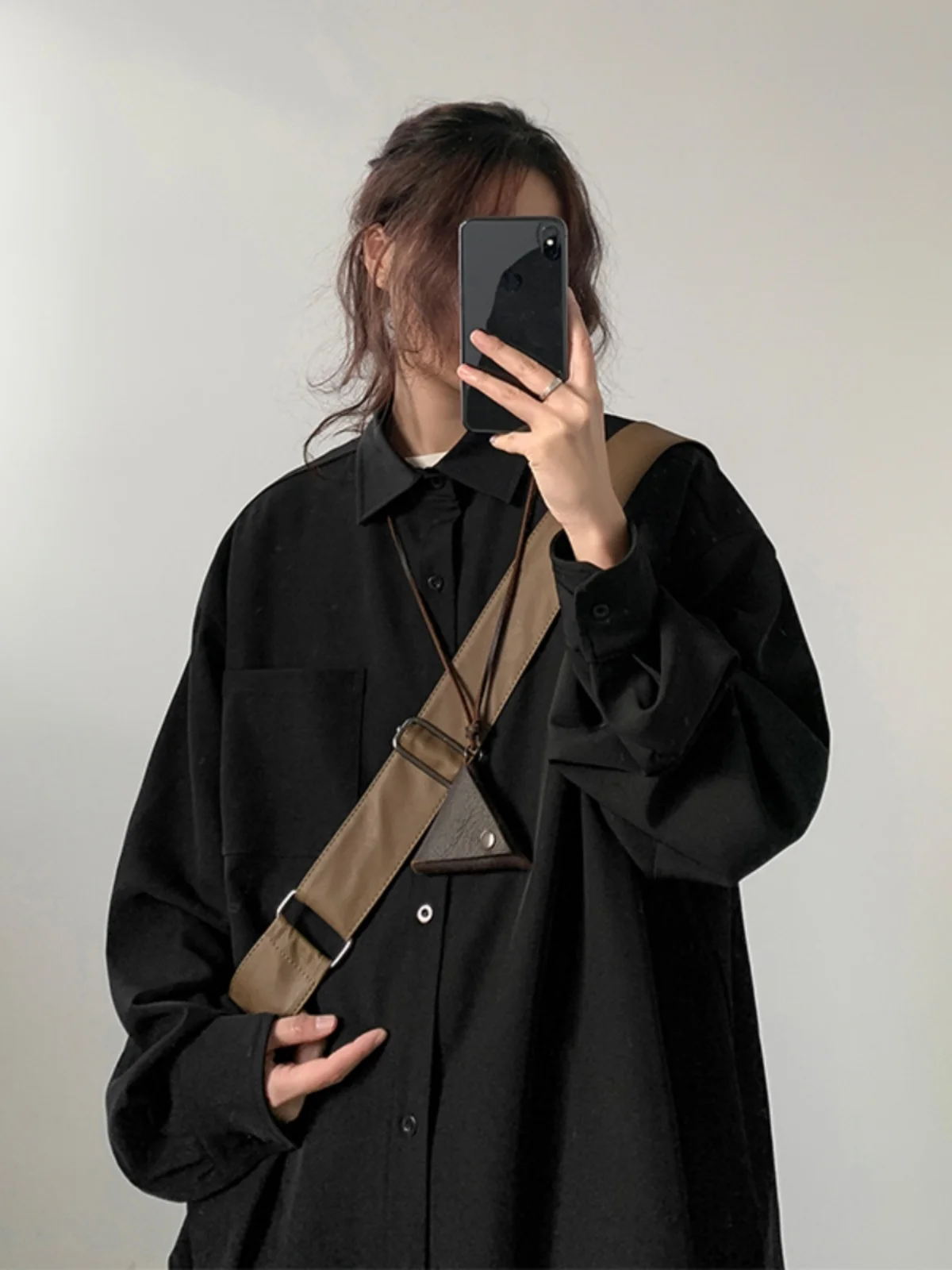 

Свободная повседневная мужская рубашка с длинным рукавом, весенняя, модная, премиум-класса, Haome Top, ранневесенняя куртка, классическая мода в стиле юношеской моды