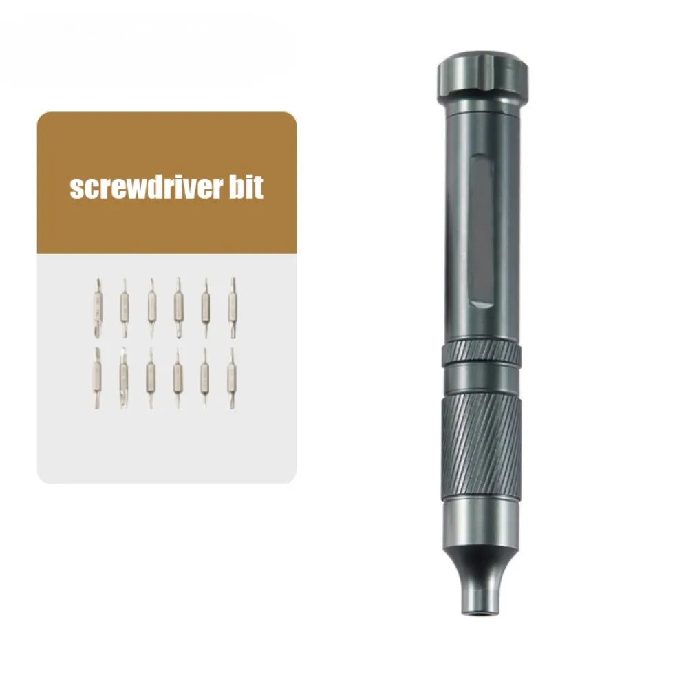 

Magnetic 13 in 1 Screwdriver Non-slip Hidden Design Precision Screwdriver Aluminum Alloy Sturdy Phone Repair Tool