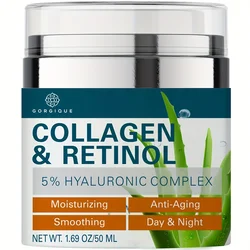Collagen & Retinol Face Moisturizer - Night & Day Cream -  Anti Aging & Anti Wrinkle Lotion