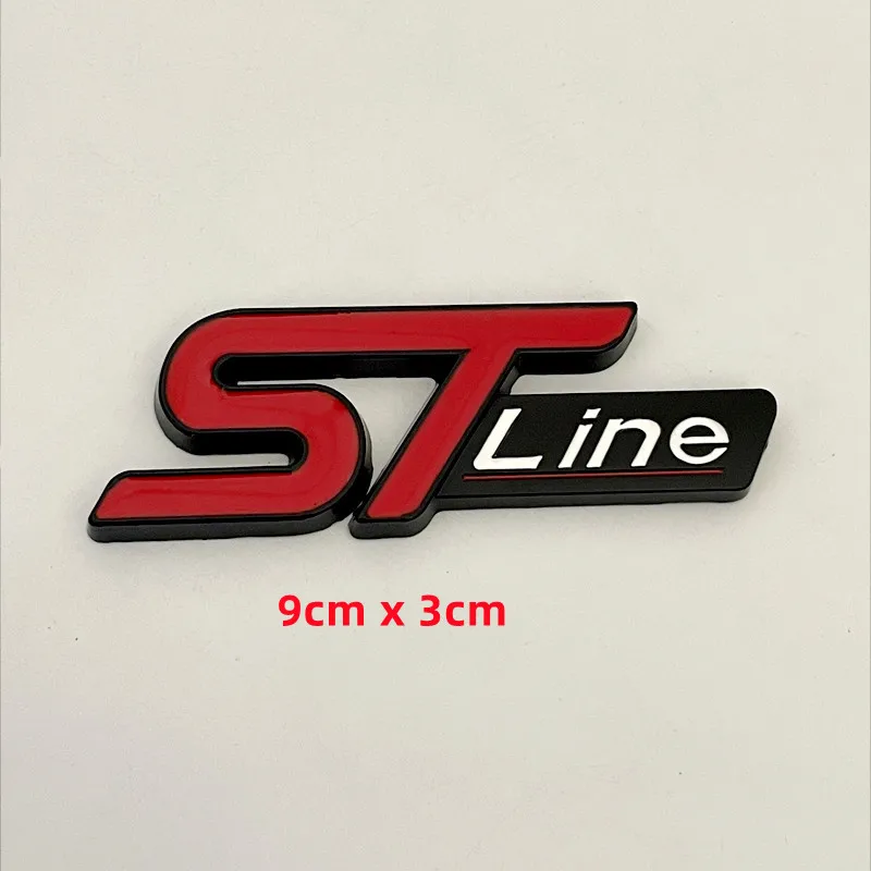 3D Metal ST Line Logo Car Emblem Sticker Trunk Badge For Ford Kuga MK3 MK4 S Max Focus Puma Fiesta Accessories - view 4