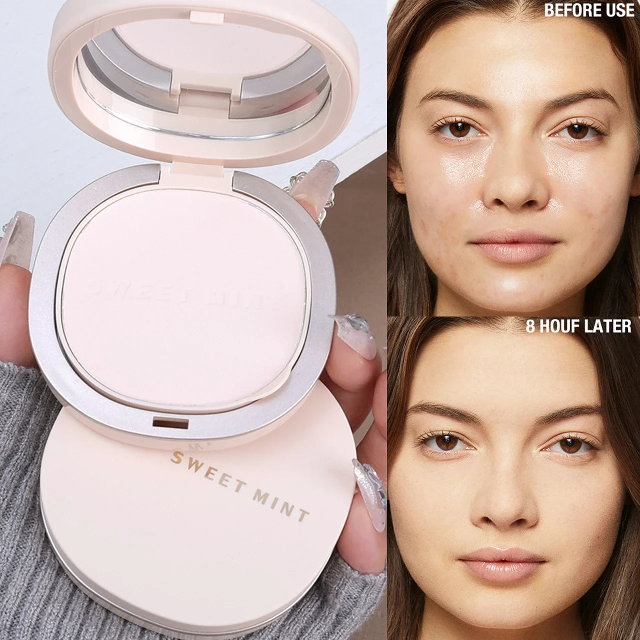 Transparant Geperst Poeder Waterdicht Blijvend Oliecontrole Volledige Dekking Gezicht Compacte Setting Poeder Make-Up Foundation Cosmetica