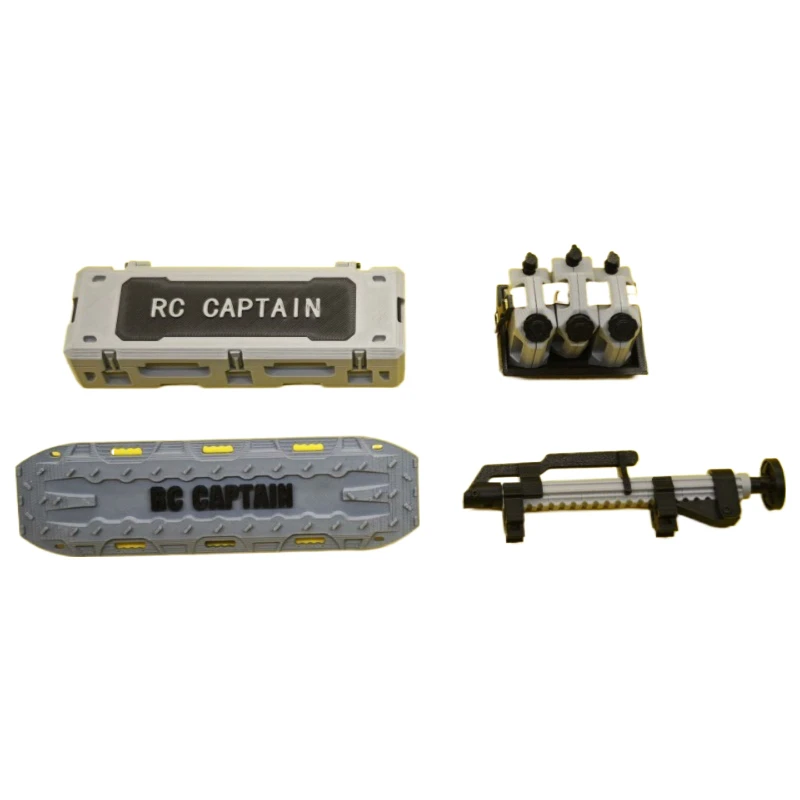 จําลองพลาสติกกระเป๋าเดินทางกล่องเครื่องมือตกแต่งสําหรับ 1/10 RC Crawler รถ TRX4 SCX10 RC4WD D90 TRX6 ถัง 300 Wrangler