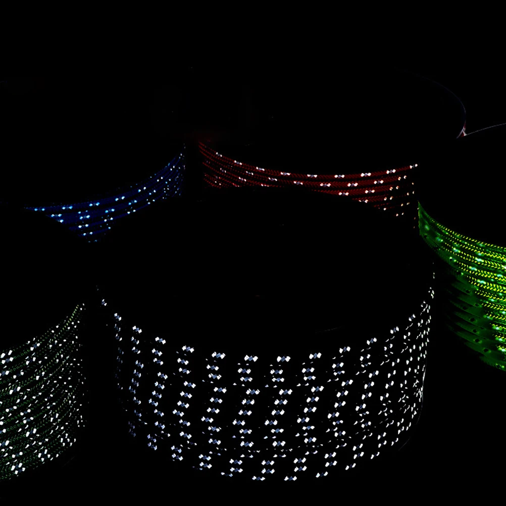 

Reflective Tent Rope Windproof Adjustable Camping Ropes Tightener Portable Outdoor Canopy Fixing Tools Polyester