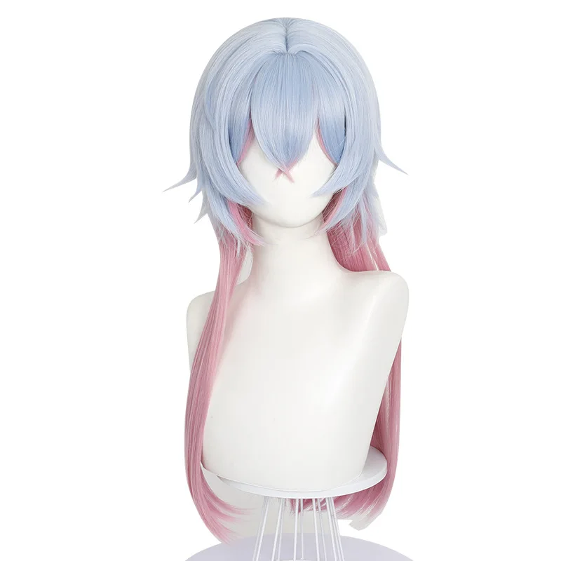 Gender-bend Rabbit Hole Cosplay Wig Realistic Scalp Top With Long Flowing Tail Dual-color Tail