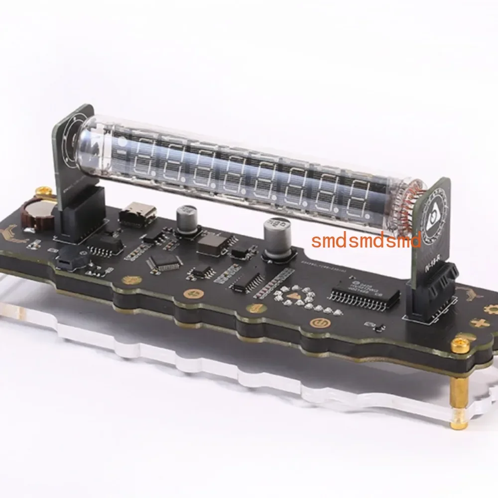 Creative Fluorescent Tube Clock Can Display Time  Date Temperature Esports Technology Glow Tube