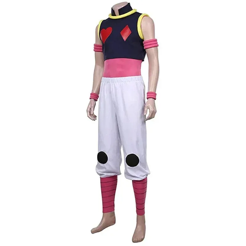 Anime × HUNTER Uniforme Chaleco Pantalones Trajes Killua Zoldyck HIsoka Cosplay Costumesc;8,k'5;h.