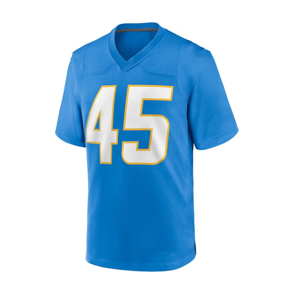 24-25 Summer Adult Los Angeles American Football Jersey Rugby Jersey Sportswear Training Jersey Chargers Herbert 10 Number T-shi