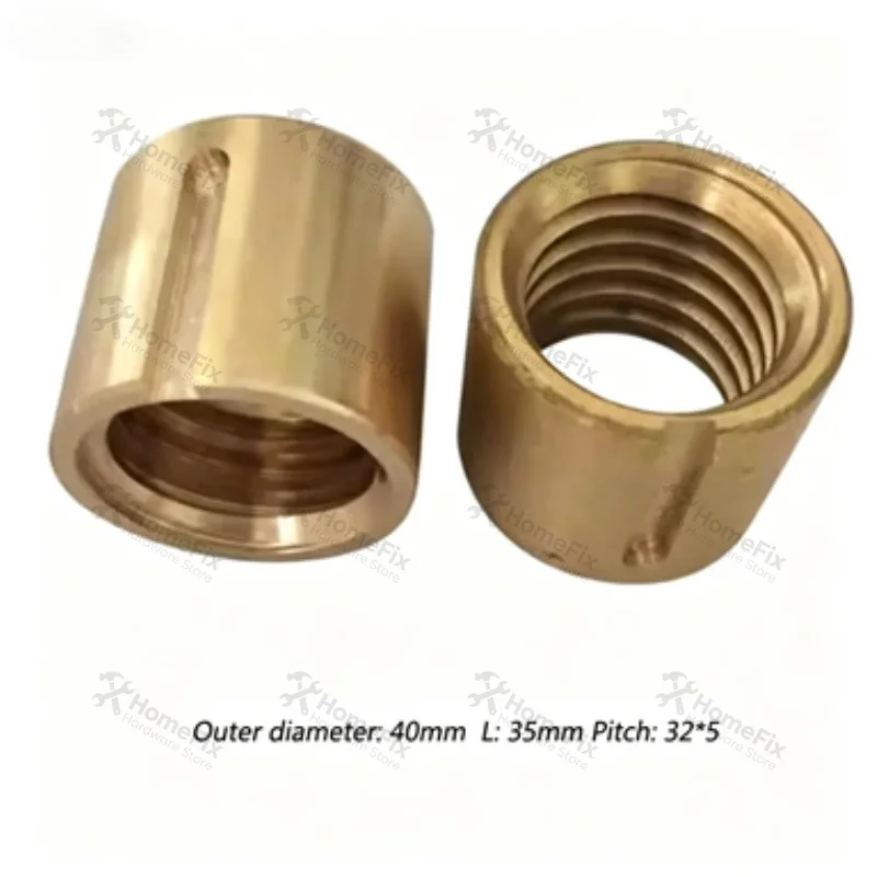 X/Y/Z Axis Screw Bronze Nut Copper Sleeve Nut 325 355mm Left Right Hand Thread CNC Milling Machine Spare Parts