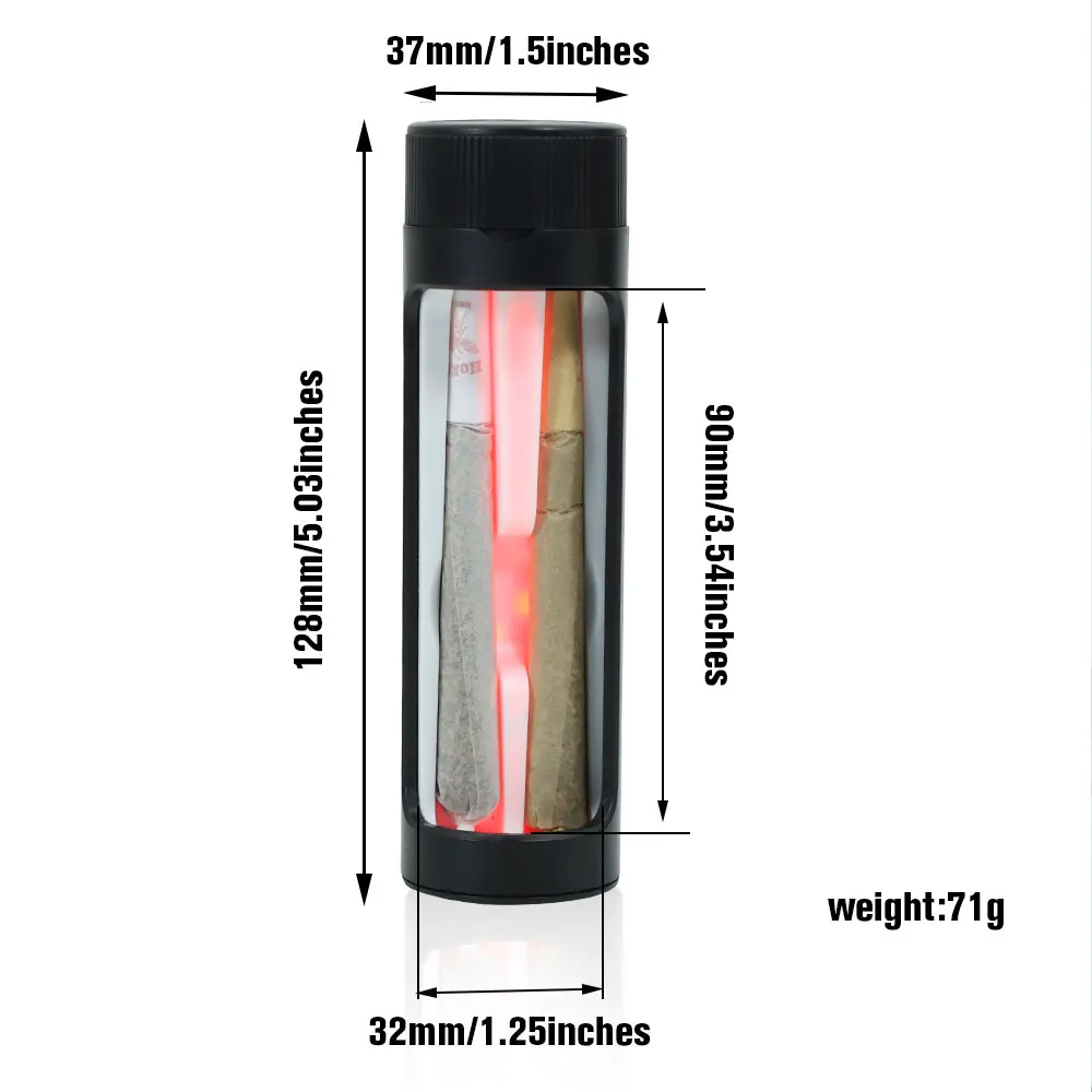 Led Container Rotatable Storage Container With Lighted Acrylic Storage Box Can Store 3 Conical Tubes Of Accessories