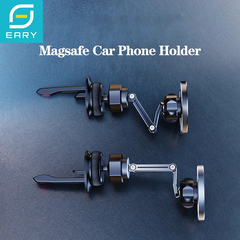 

Автомобильное крепление Eary for Magsafe, магнитный держатель телефона для автомобильного вентиляционного отверстия 360° ° Поворотный складной телефон для iPhone 16, 15, 14, 13 Pro Max