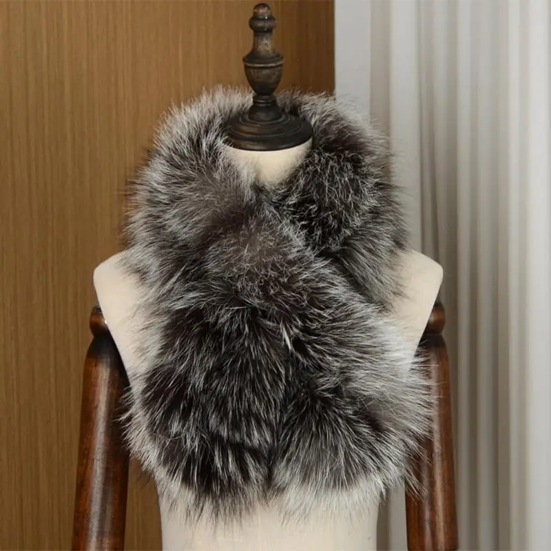 Plush Neck Warmer Fashionable Winter Scarf With Crossover Design Comfortable