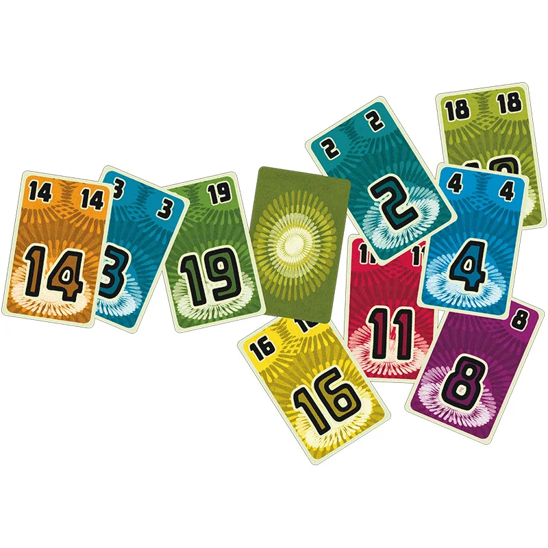 Fuji Flush 보드 게임 파티/가족 테이블 게임 카드 게임을 위한 영어 버전 전략 게임이 있는 2-8명의 플레이어