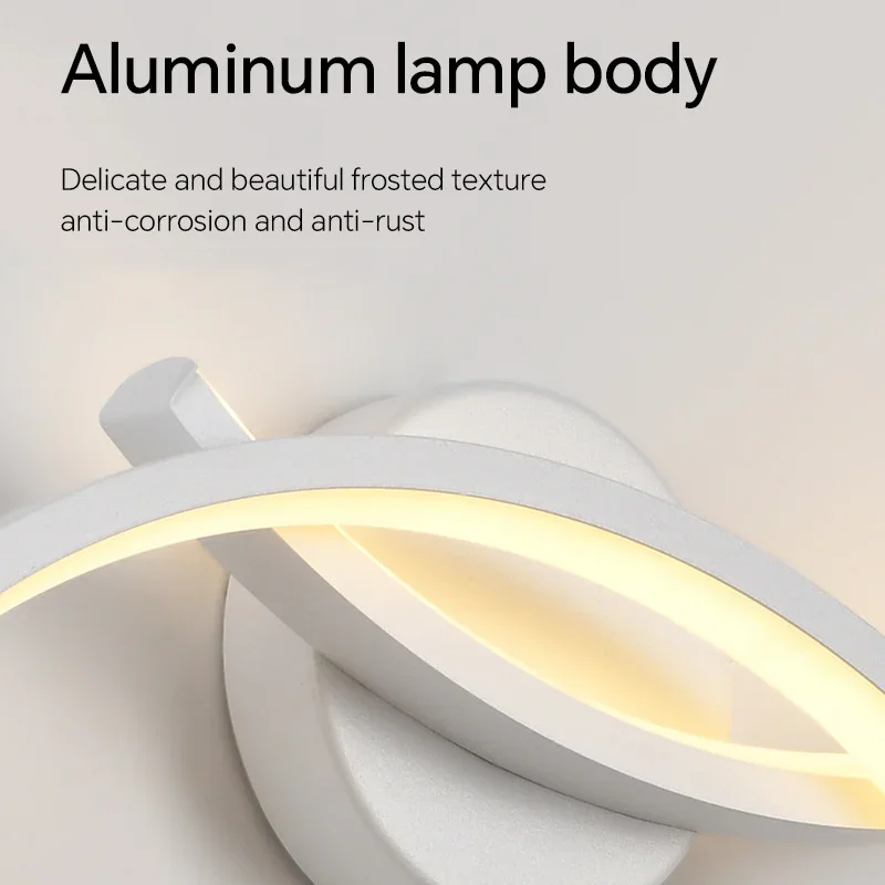 Modern LED Wall Lamp For Bedroom Bedside Living Room TV Background Wall Sconces Indoor Home Decoration Lighting Fixture Luster