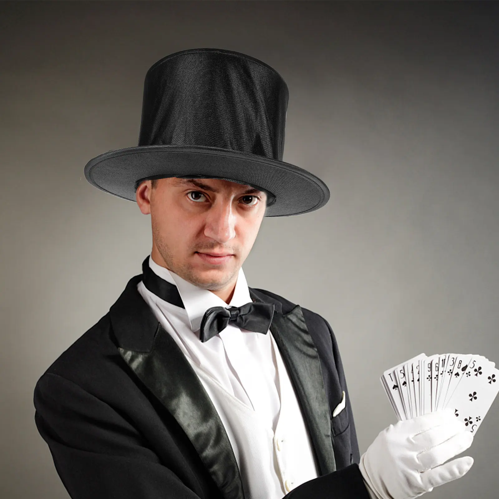 

Черная колдовская шляпа: креативный дизайн для Хэллоуина, выступлений на сцене, магических представлений, складной реквизит для фокусов