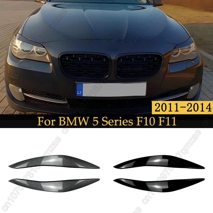 

Eyelid Front Headlight Eyebrow Cover Eye Lid Trim Sticker For BMW 5 Series F10 F11 535i 525i 520i 530i 2011-2014 Body Kits ABS