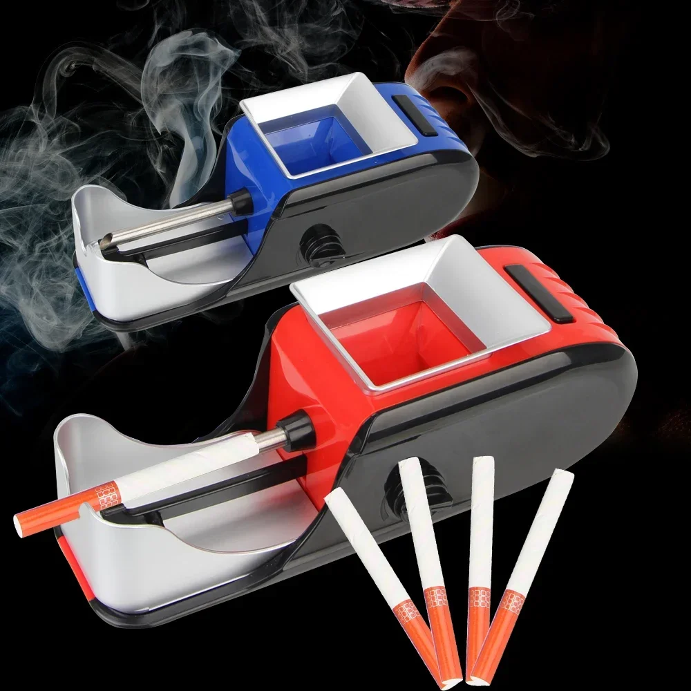 Cigarette Rolling Machine Electric Automatic DIY Filling Materials EU/US Plug Tobacco Roller Tobacco Rolling Injector